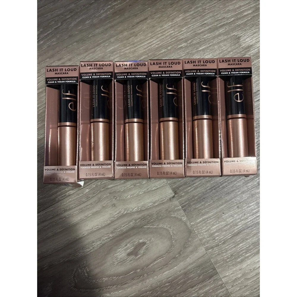 E.L.F. COSMETICS Lash it Loud Mini 0.15 oz New In Box Set Of 6